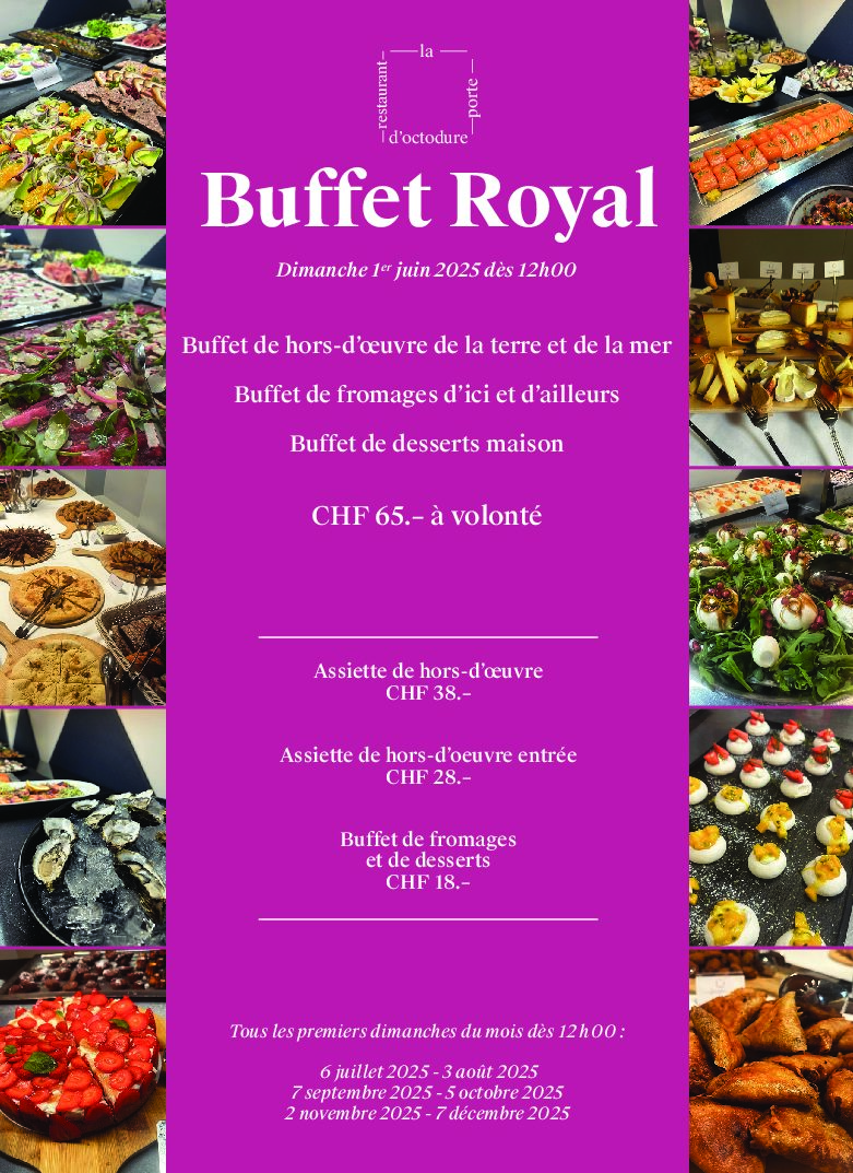 Grand buffet 1er juin